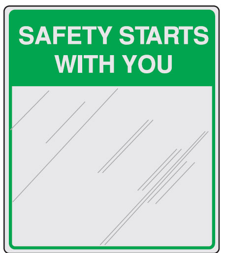 Safety Starts With You Slogan Mirror