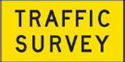 Box Edge Sign -Traffic Survey 1200 x 600mm (Class 1 Ref)