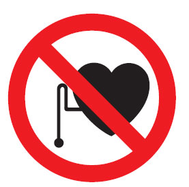 International Pictograms - No Admittance With Pacemakers Picto