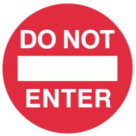 Safety Floor Marker - Do Not Enter | Seton Australia